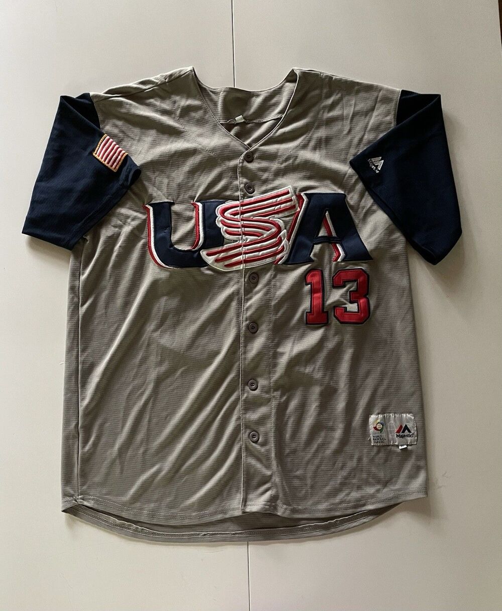 XL #13 Matt Carpenter 2017 World Baseball Classic Double-Sided Patched Jersey